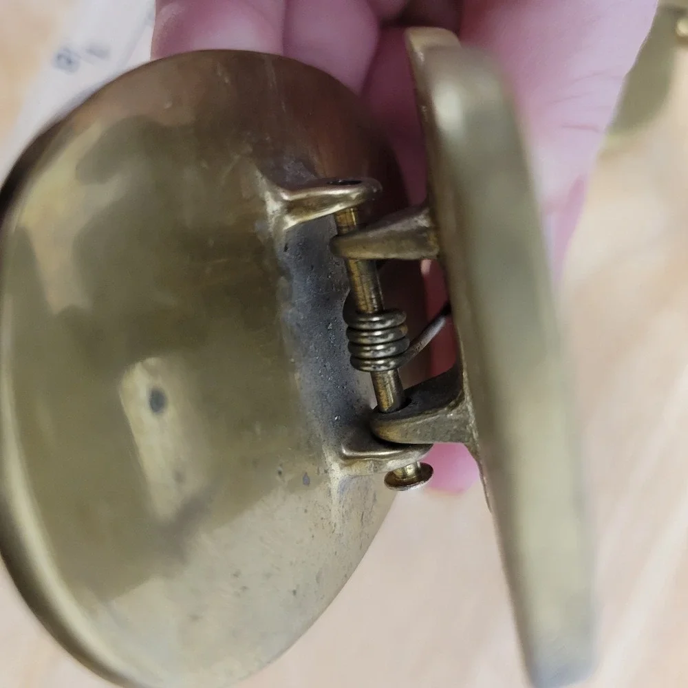 Vintage Mid-Century Modern Solid Brass Desk Clips 